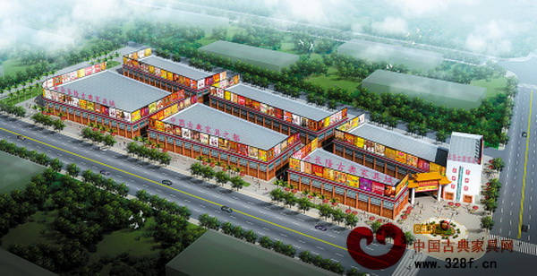 新會長隆古典家具城效果圖