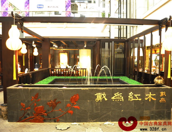戴為紅木蘭州店布局及裝修風(fēng)格都別具韻味