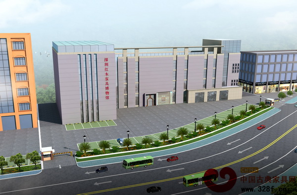深圳紅木家具博物館外景效果圖