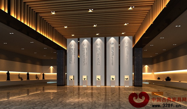 深圳紅木家具博物館工藝展示區(qū)效果圖