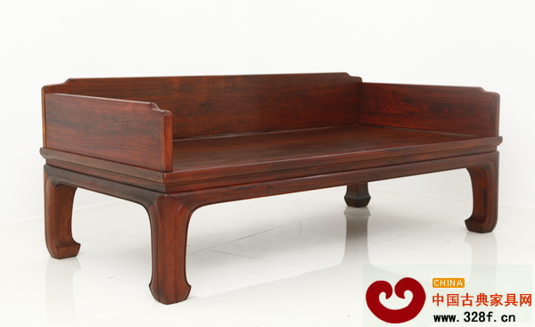 魯班木藝的大紅酸枝(老料)羅漢床為全榫卯結(jié)構(gòu)