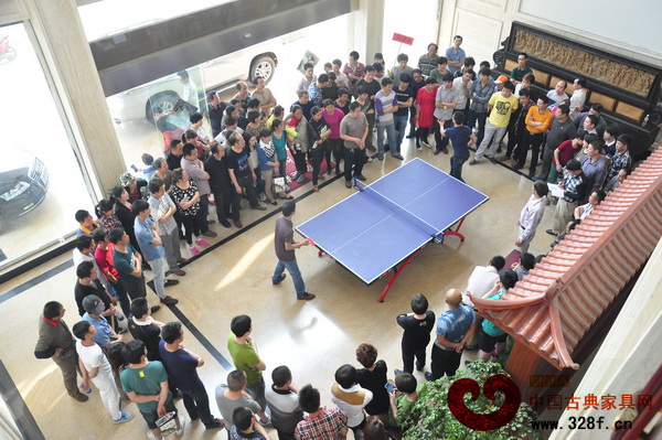 東清閣2014五一運動會乒乓球比賽現(xiàn)場