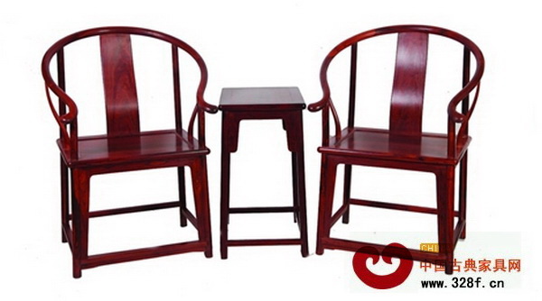 紫檀明式圈椅三件套