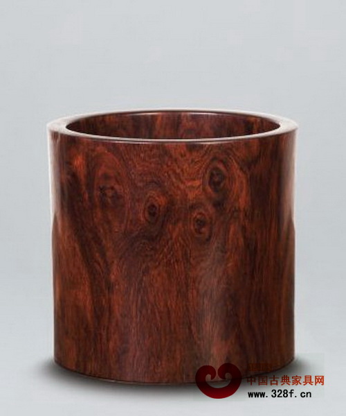 明代 黃花梨大筆筒 D:20.3cm H:19cm