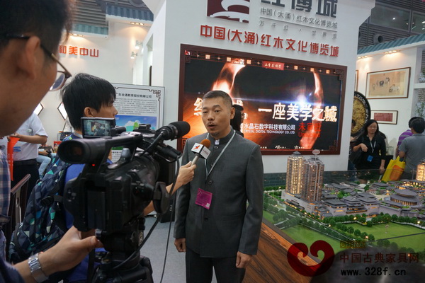 紅博城董事長林孟禮接受媒體采訪