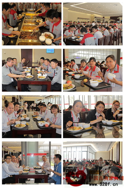 永華家具新餐廳菜品豐富可口,員工贊同不已