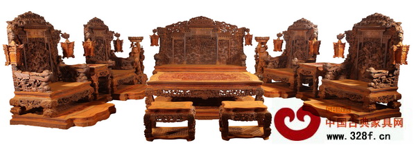 地天泰紅木《盛世年華》大型沙發(fā)組合套件