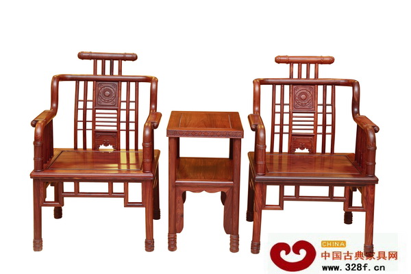 木緣紅木——小葉紅檀休閑椅三件套