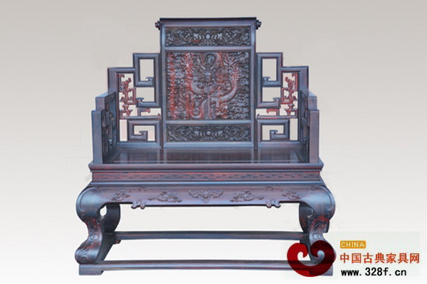 御典紅木——龍紋寶座(黑酸枝)