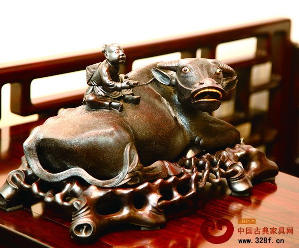 手工雕刻童子牧牛(區(qū)氏臻品供圖)