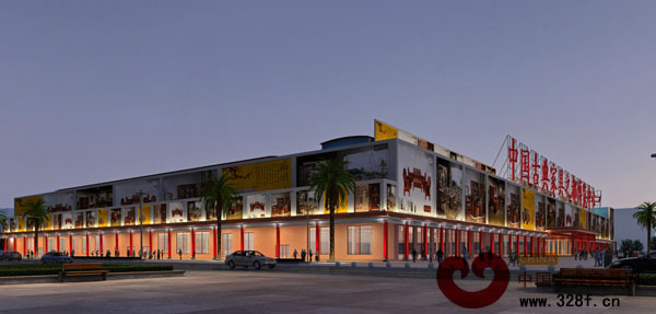 新會古典家具城擴建夜景效果圖