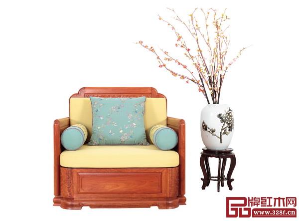  盧家藝林《東方明韻》單人位沙發(fā)