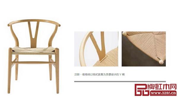 漢斯·維格納以明式家具為靈感設(shè)計(jì)的Y椅