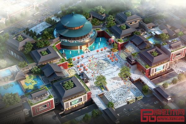 紅博城北廣場(chǎng)鳥(niǎo)瞰圖