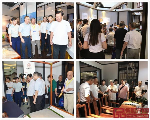 眾多重量級領(lǐng)導(dǎo)嘉賓出席并見證了2018新中式紅木家具展的舉行