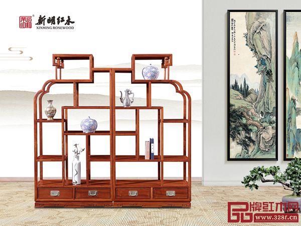 新明紅木《新風明韻》—博古架 新明紅木《新風明韻》—博古架