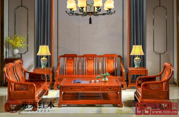 雅宋紅木：浩然沙發(fā)6件套