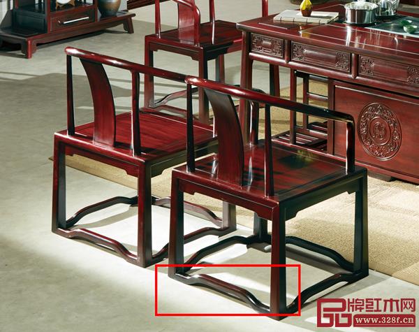 水雨軒《宇軒茶臺》椅子腿腳的羅鍋棖彎曲處理