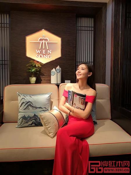 東成·文宋在2018中國（中山）新中式紅木家具展的雅致展廳