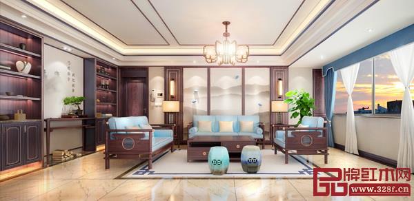  志成紅木·耕梨《攬夢沙發(fā)組合》