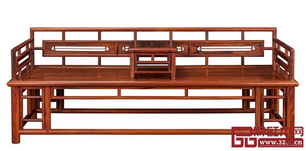 南枝紅“王世襄款”《三屏風(fēng)絳環(huán)板圍子羅漢床》