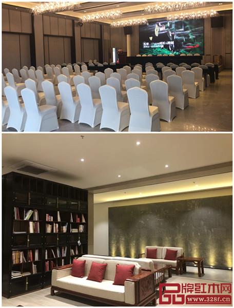 戴為品牌生活美學(xué)館中的會議廳(上)、書吧(下)空間 戴為品牌生活美學(xué)館中的會議廳(上)、書吧(下)空間