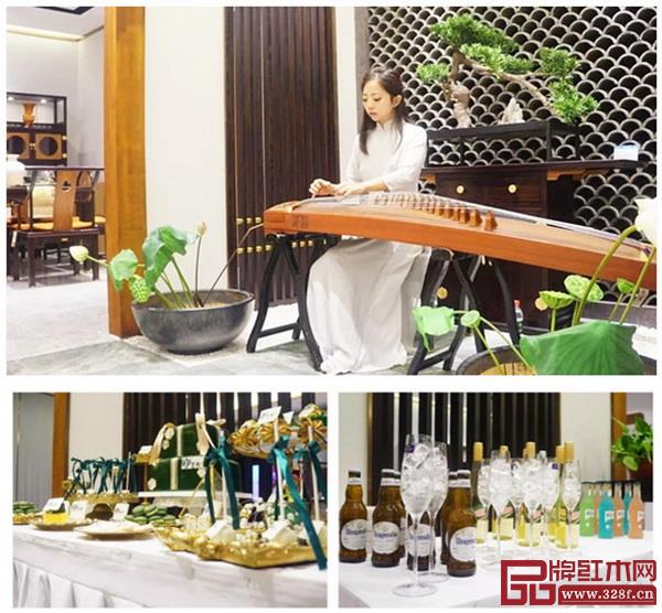 國壽·墨荷青島旗艦店開業(yè)典禮現(xiàn)場古箏彈奏及精美的甜點(diǎn) 國壽·墨荷青島旗艦店開業(yè)典禮現(xiàn)場古箏彈奏及精美的甜點(diǎn)