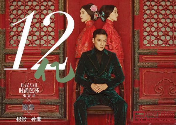 吳彥祖坐在紅木椅子上十分帥氣 吳彥祖坐在紅木椅子上十分帥氣