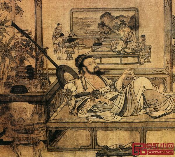 《消夏圖》局部