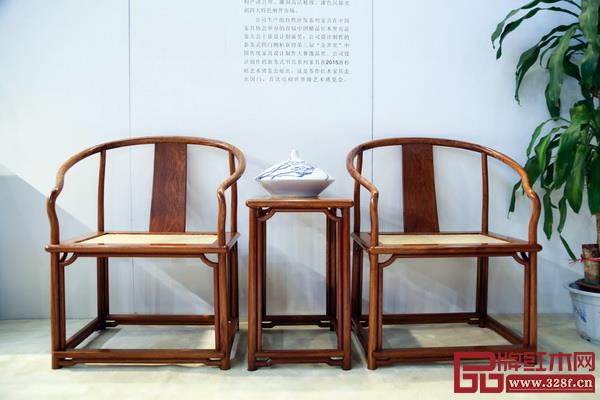 明藝紅木明式藤面圈椅 明藝紅木明式藤面圈椅