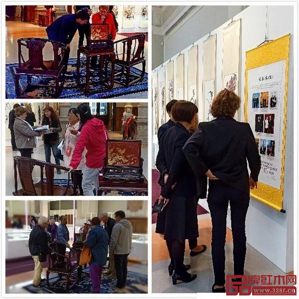 匈牙利布達(dá)佩斯市民觀賞太和木作皇宮椅 匈牙利布達(dá)佩斯市民觀賞太和木作皇宮椅