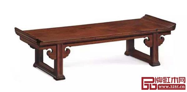 清早期 黃花梨翹頭案式微形幾 清早期 黃花梨翹頭案式微形幾