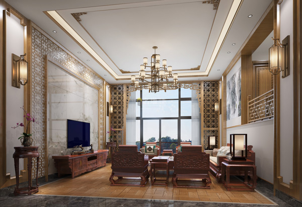 天鵝堡-新中式風(fēng)格-復(fù)式