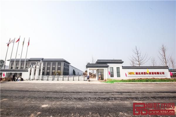 國(guó)壽紅木湖北工廠門口端莊大氣