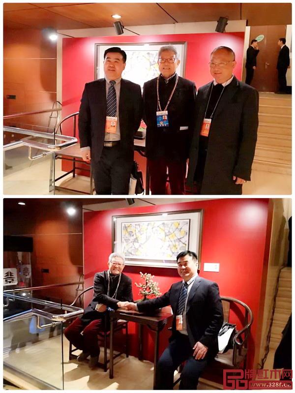 魯班木藝展出的明式家具精品，受到參會藝術(shù)家的高度贊賞