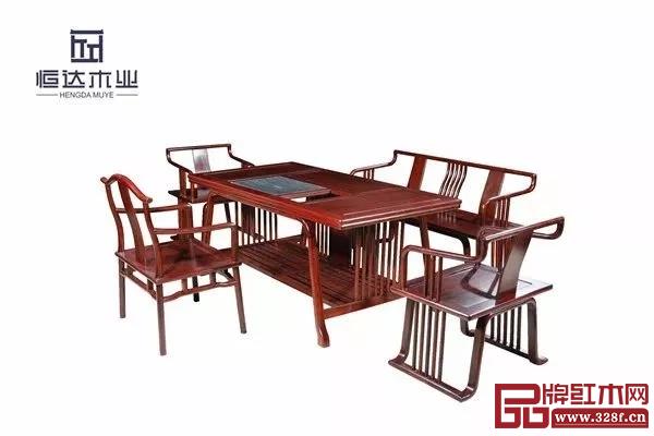恒達(dá)木業(yè):柬埔寨黑酸枝水墨山水5號(hào)茶桌 恒達(dá)木業(yè):柬埔寨黑酸枝水墨山水5號(hào)茶桌