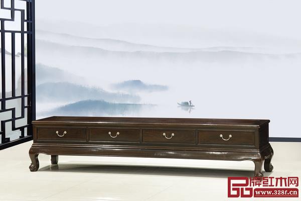 林木軒柬埔寨黑酸枝——《荷韻地柜》 林木軒柬埔寨黑酸枝——《荷韻地柜》