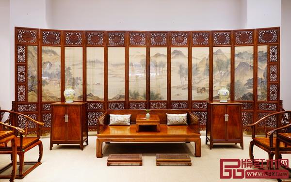 區(qū)氏臻品明清家具藝術(shù)館及展廳內(nèi)部