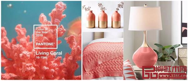 活珊瑚橘的配飾小件讓家居空間更添活力