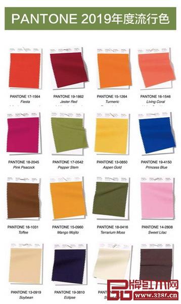 PANTONE2019年度流行色