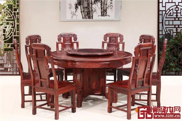 沁園居——東非酸枝《象頭如意圓臺(tái)》