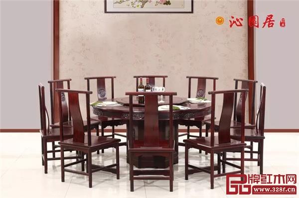 沁園居——東非酸枝《雅韻圓臺(tái)》