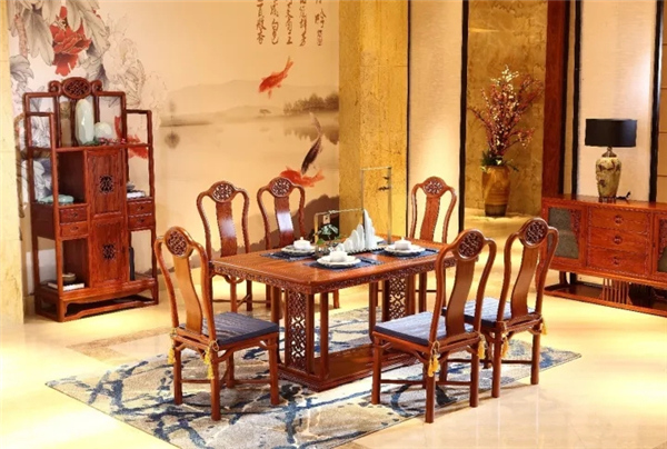 精品推薦 | 華行紅木緬甸花梨系列餐桌