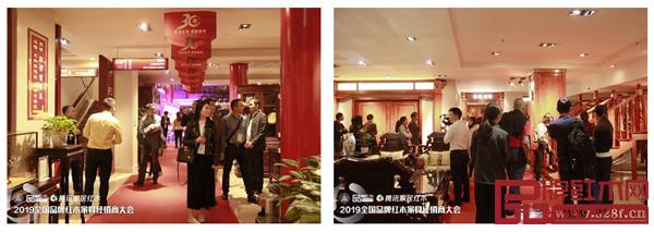 數(shù)百名來(lái)自全國(guó)各地的經(jīng)銷商齊聚東成紅木，近距離欣賞及感受東成紅木家具的風(fēng)采