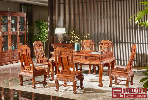 雅宋紅木《豪華象頭餐桌》 雅宋紅木《豪華象頭餐桌》