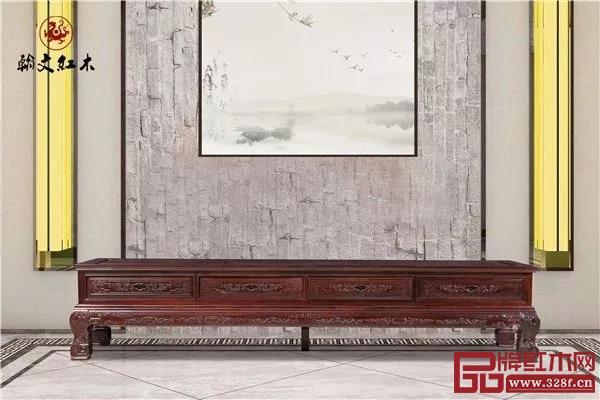 翰文紅木：財(cái)源電視柜