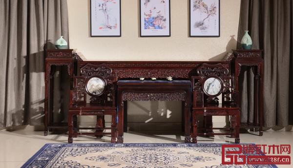 鈺品紅紅木闊葉黃檀中堂 鈺品紅紅木闊葉黃檀中堂