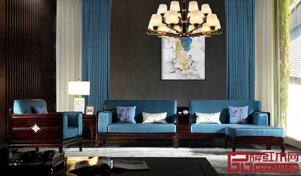 長匯紅木·檀薈《望月沙發(fā)》