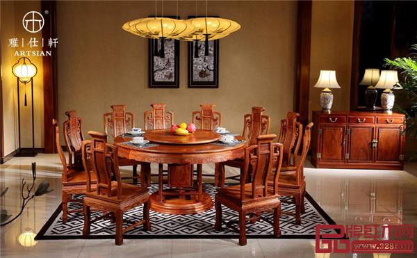 雅仕軒紅木·如意圓餐臺 雅仕軒紅木·如意圓餐臺