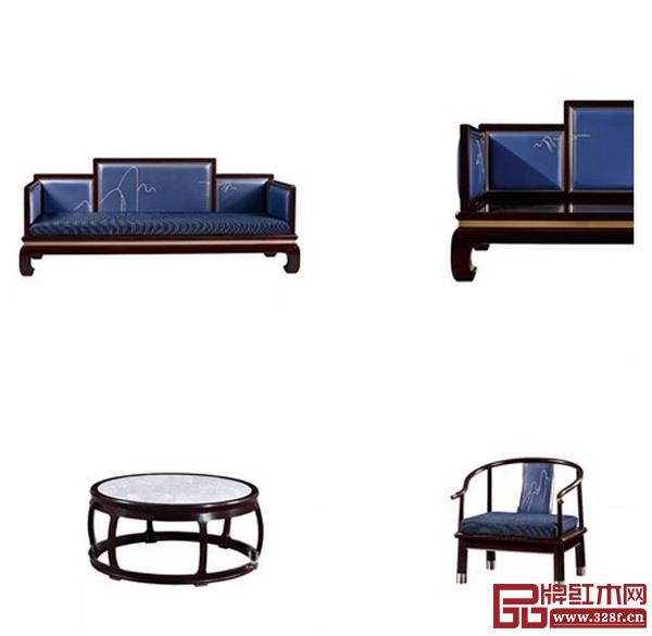 戴為尤品《藍(lán)山客廳系列》無論是單人位、三人位或是咖啡臺,都十分講究大漆工藝和榫卯拼接,手工匠心制作 戴為尤品《藍(lán)山客廳系列》無論是單人位、三人位或是咖啡臺,都十分講究大漆工藝和榫卯拼接,手工匠心制作